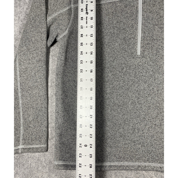 The North Face Sweater Mens Large Grey Fleece Lining 1/4 Zip Outdoors Hiking - Picture 3 of 11